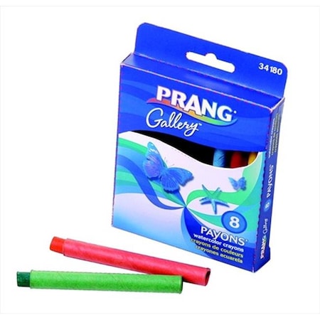 Prang Prang 001308 Payons Non-Toxic Water Soluble Watercolor Crayon Set; Assorted Color; Set - 8 1308